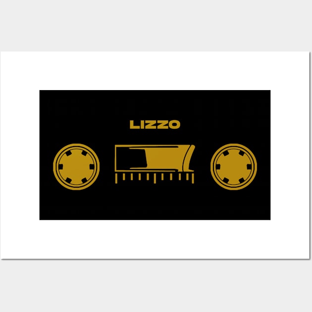 60s cassette with text Lizzo Wall Art by mother earndt